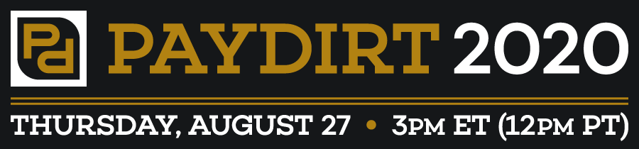 jmt paydirt 2020 time date