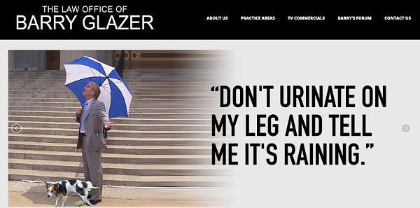 barry glazer dont urinate on my leg