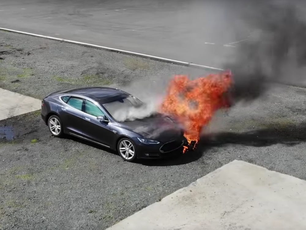 Flaming Tesla