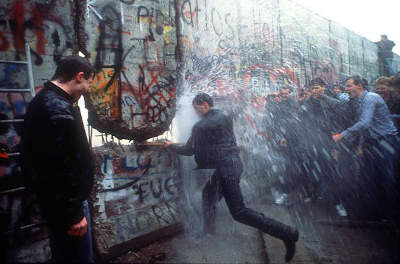 berlin wall falls