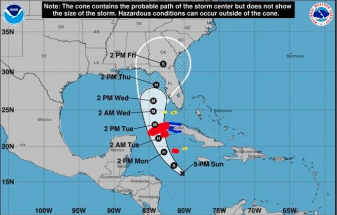 Hurricane Ian Map