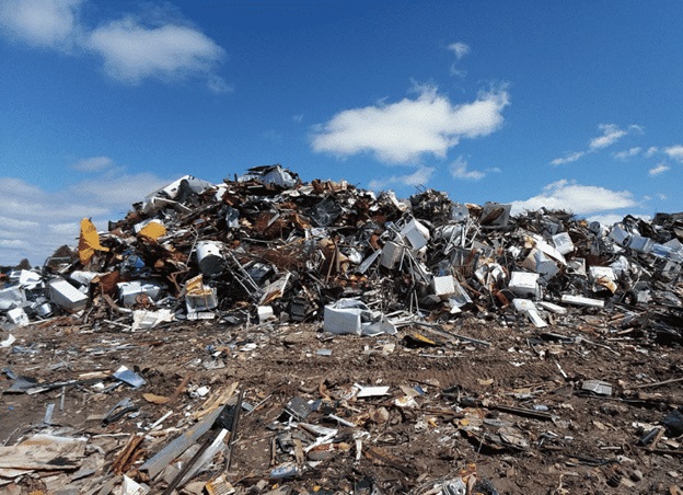 batteries in landfill