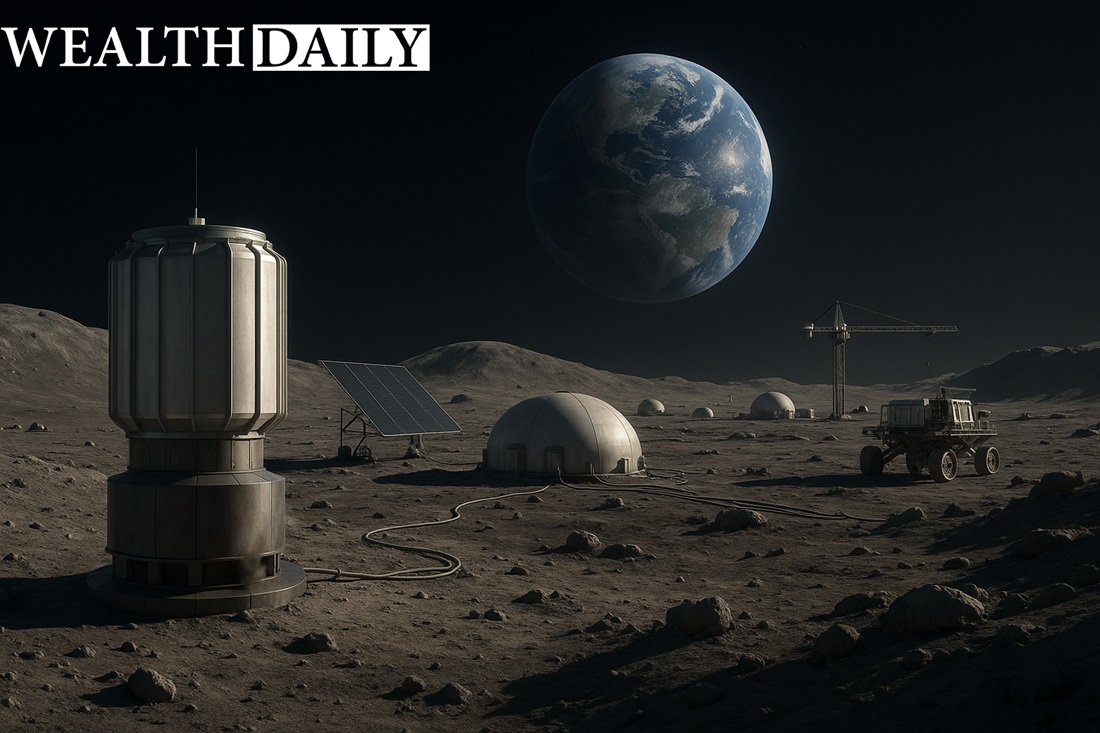 nuclear reactor on the moon