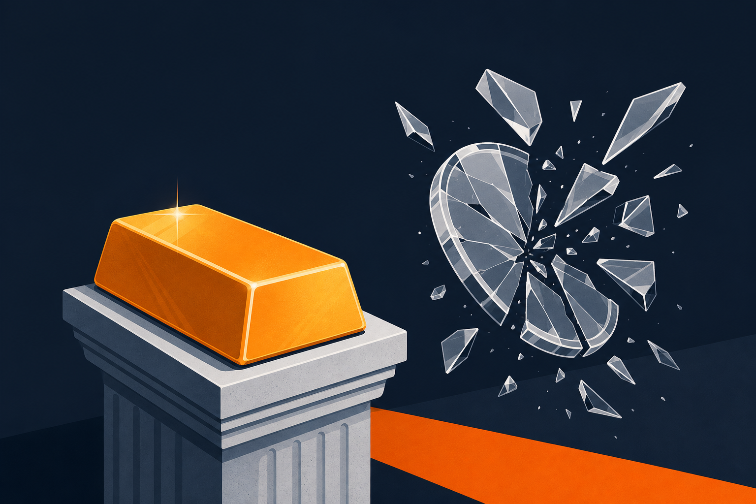 While Crypto Cracked, Gold Barely Blinked — Newmont's the Leverage