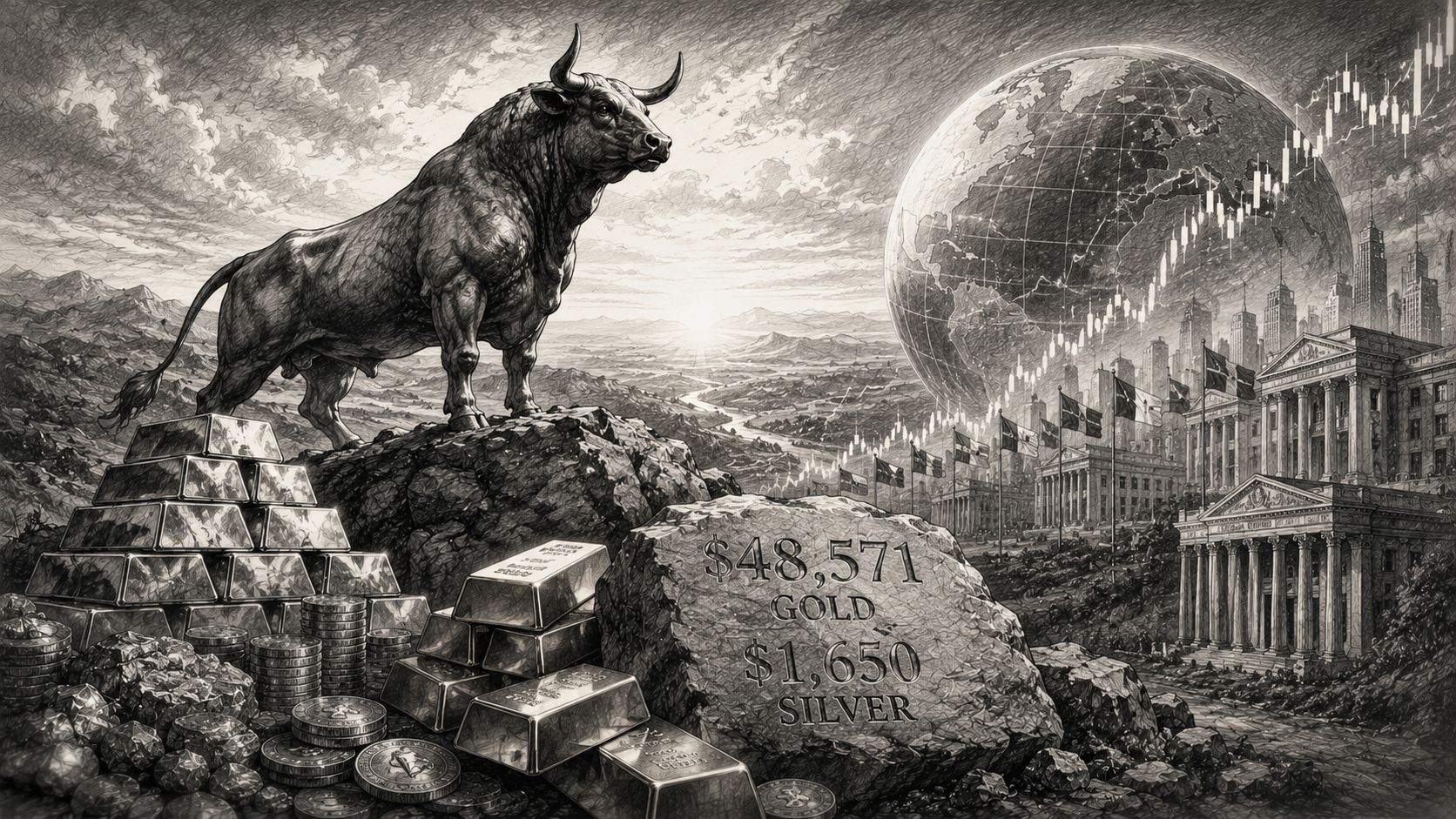 While Wall Street Debates $5,500 and $8,000 Gold… We're Still Calling for $48,571
