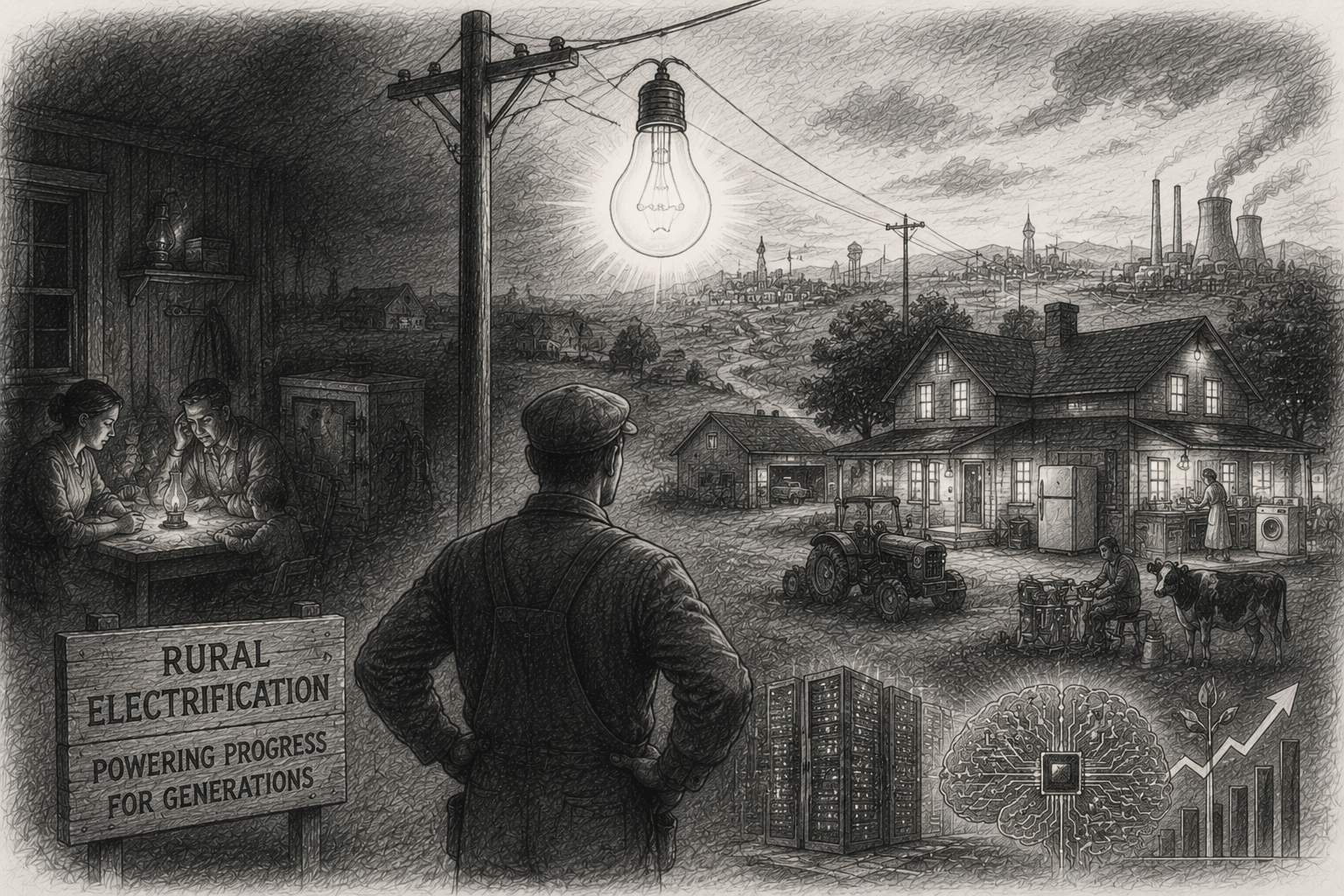Rural Electrification: The Critics Saw Waste. America Electrified Productivity.