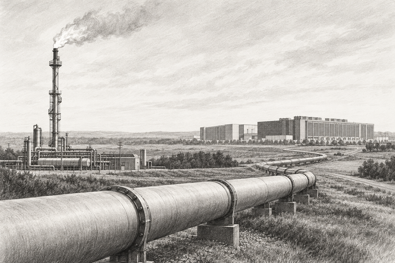 Natural Gas Stocks for AI Data Centers: The Quiet Winners of the Power Crunch